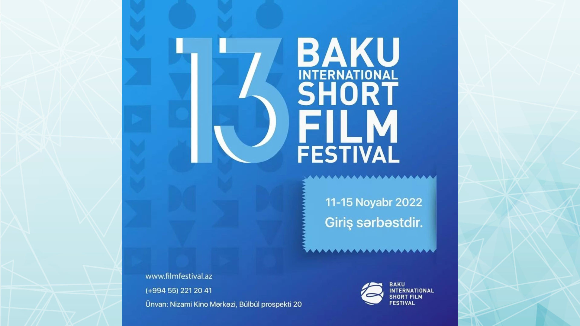 XIII Bakı Beynəlxalq Qısa Filmlər Festivalının “Qızıl nar” mükafatının qalibləri açıqlanıb